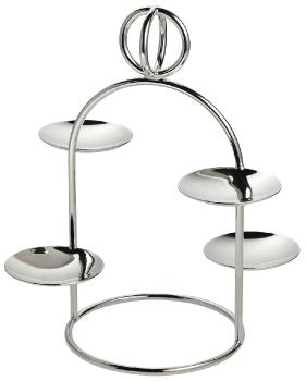 petits fours stand 4 small dishes in silver plated - Ercuis